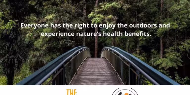 forest bathing instructor using innovative technology in a serene forest