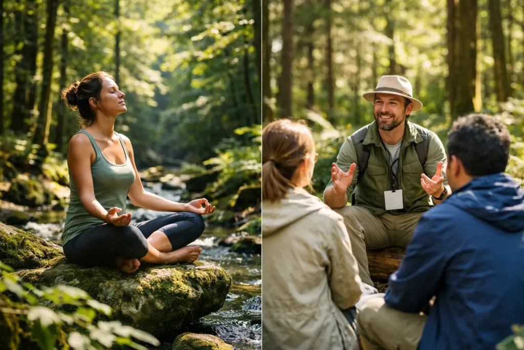 Forest Bathing vs Forest Therapy Certs