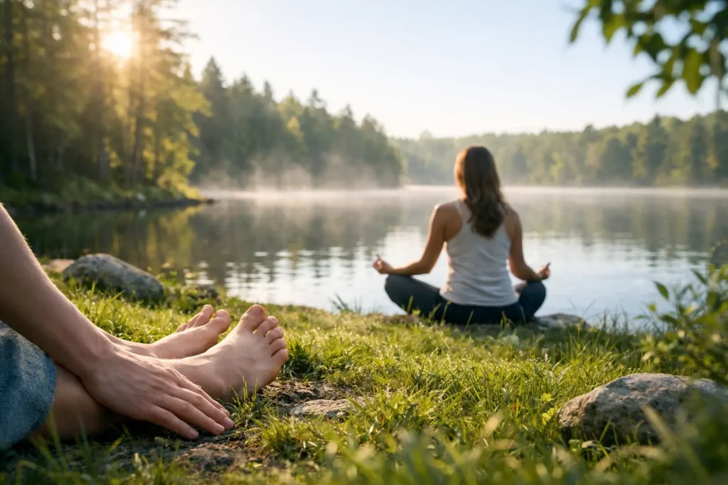 Grounding Practices in Nature for Stress Relief