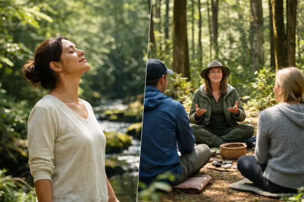 Shinrin Yoku vs Forest Therapy Sessions Explained