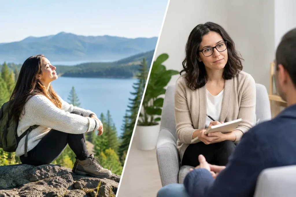 Nature Therapy Versus Psychotherapy: Key Differences